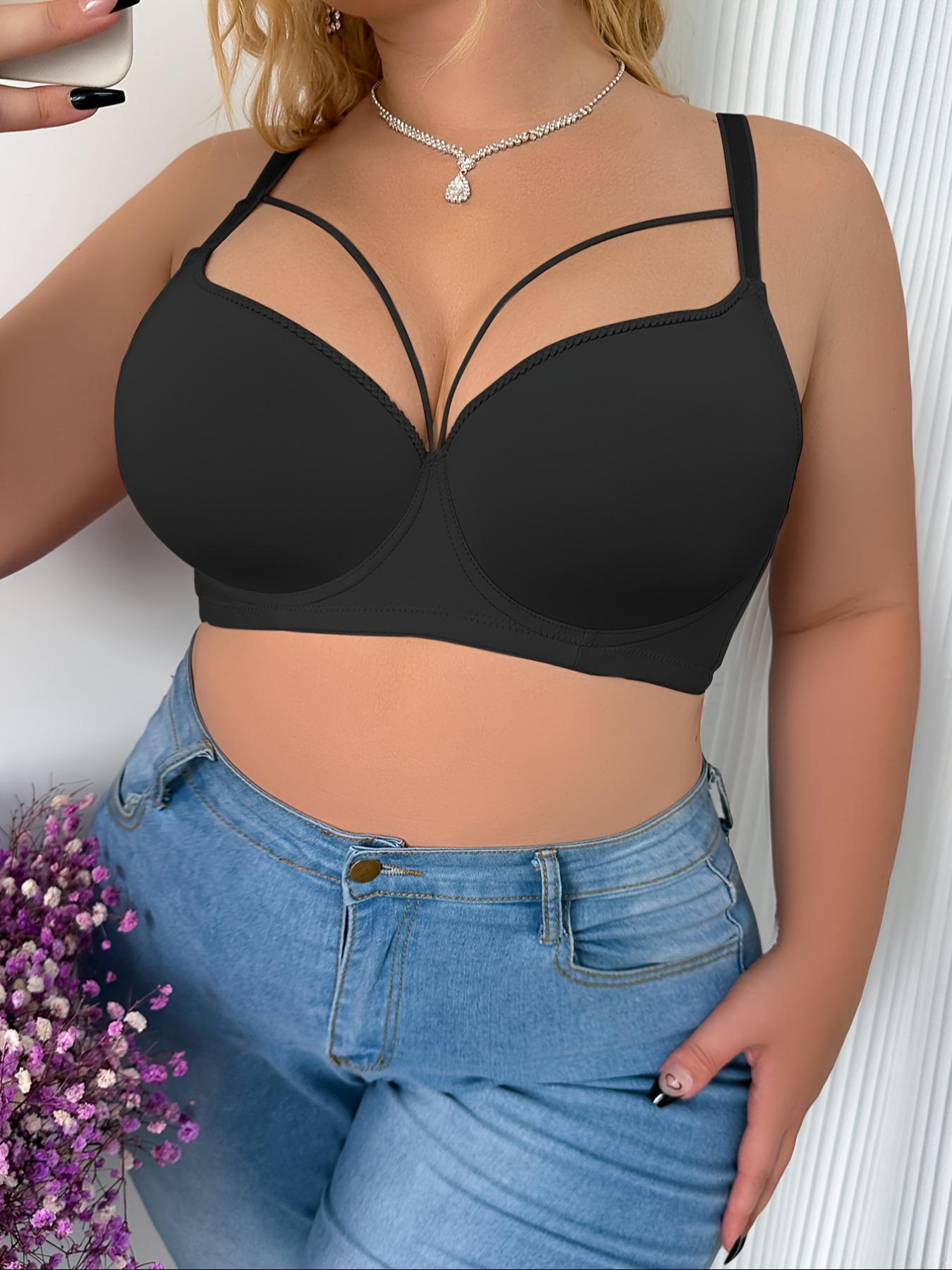 Plus-Size Women's seamless and sexy bra, with underwire for firm support, comfortable for everyday wear, Underwire Brassiere
