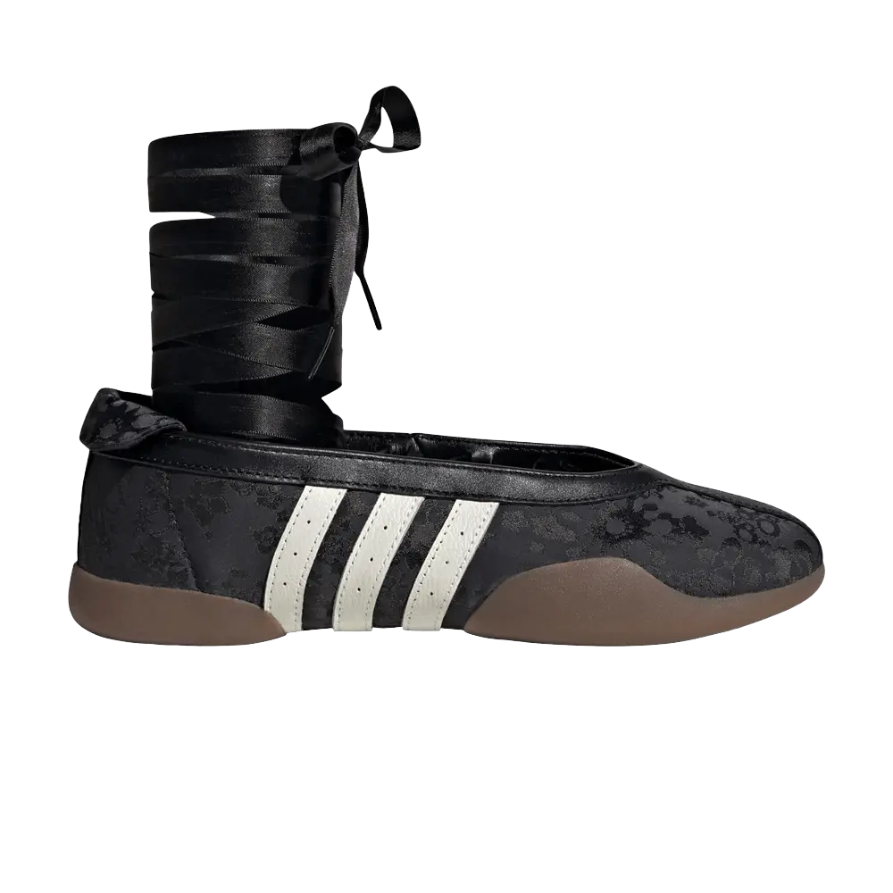 adidas Womens Taekwondo Mei Ballet 'Black White Gum' (women's sizes) Core Black/Off White/Gum5 lifestyle casual shoes IH6916