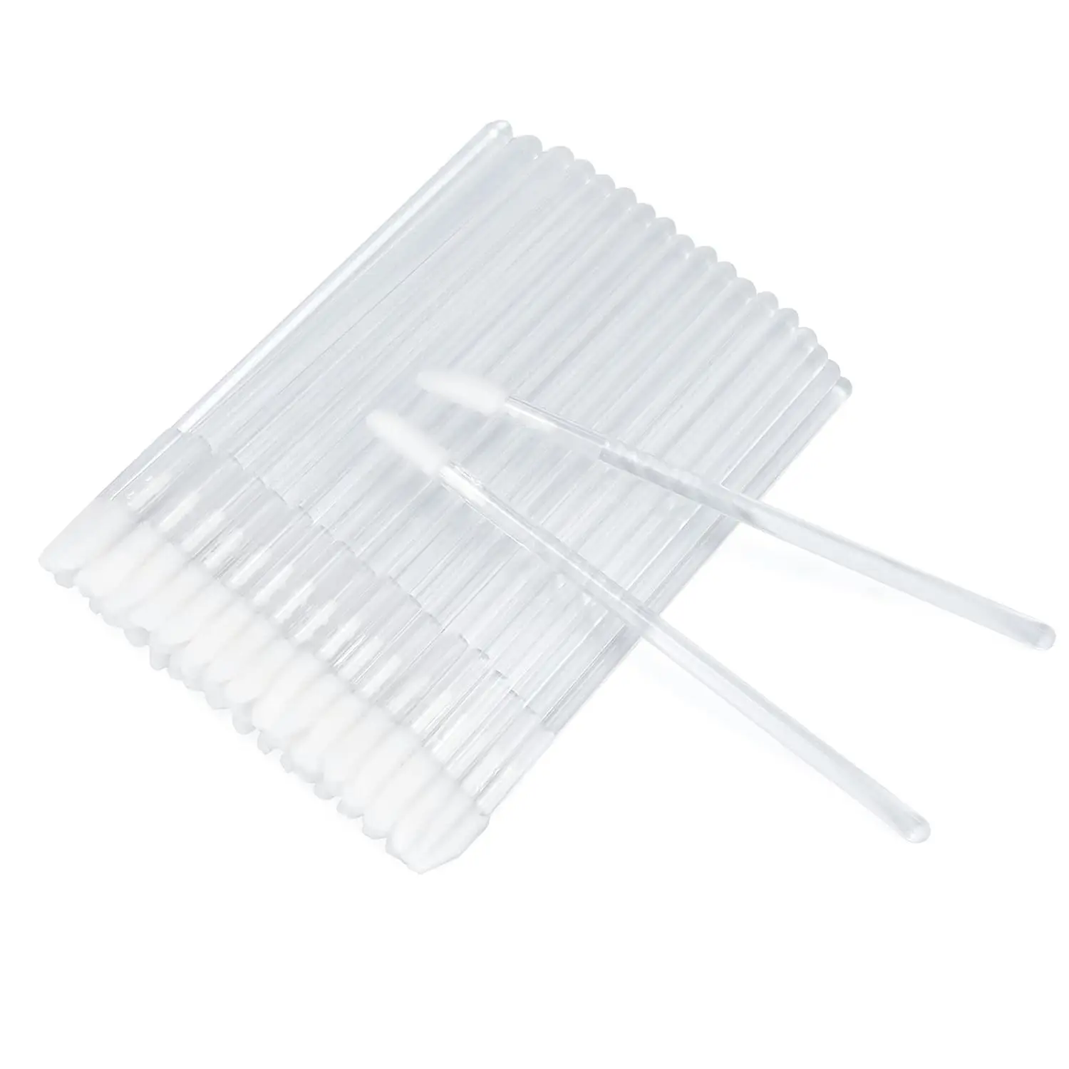 200PCS Single-Use Transparent Lip Gloss Applicators, Disposable Lip Brushes Wands, Essential Makeup Tool Kit for Fishing & Outdoor Leisure Activities