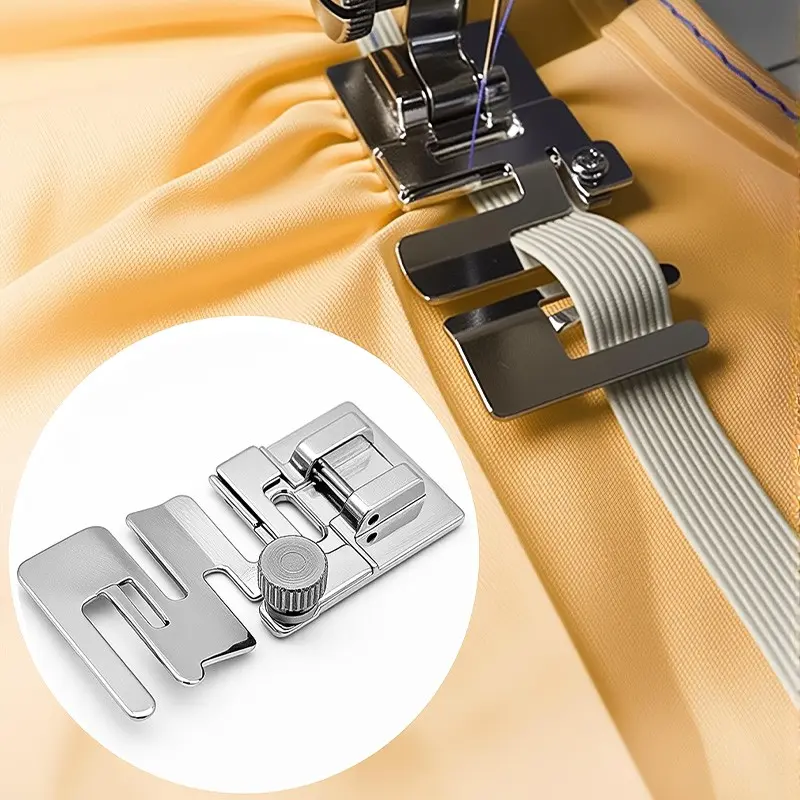 Elastic Fabric Presser Foot for Home Sewing Machine, Universal Presser Foot for Elastic Fabrics, Elastic Edging, Similar Model, Xiao Tian Jie Liu