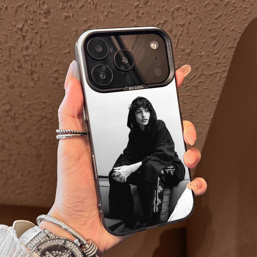 F-Finn Wolfhard Phone Case For iPhone 15,16,12,14,13,17,11,E,Pro,Max,Plus,Air,Mini Black TPU Cover