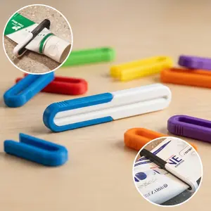 2pcs Toothpaste Squeezer, Removable Lid, Three Sizes Available, Easy Easy-To-Use Toothpaste Dispenser for Home Bathroom, Random Color