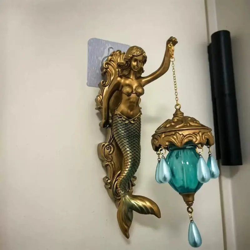 Bohemian Ocean Mermaid Elf Angel Art Wall Light, Boho Lamp Creative Indoor Wall Decor Lantern 1 Pack