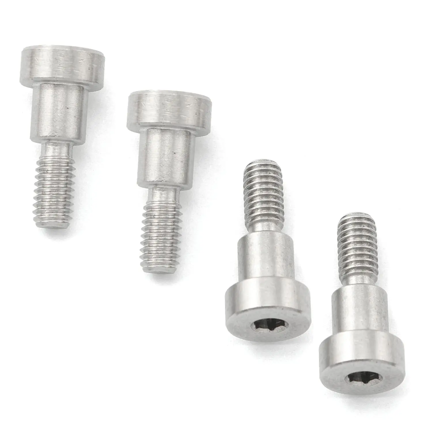 4-Count Electroplated Rustproof 304 Stainless Steel Hex Socket Bolts, M6 Thread, 8mm, for Injection Molding Accessories