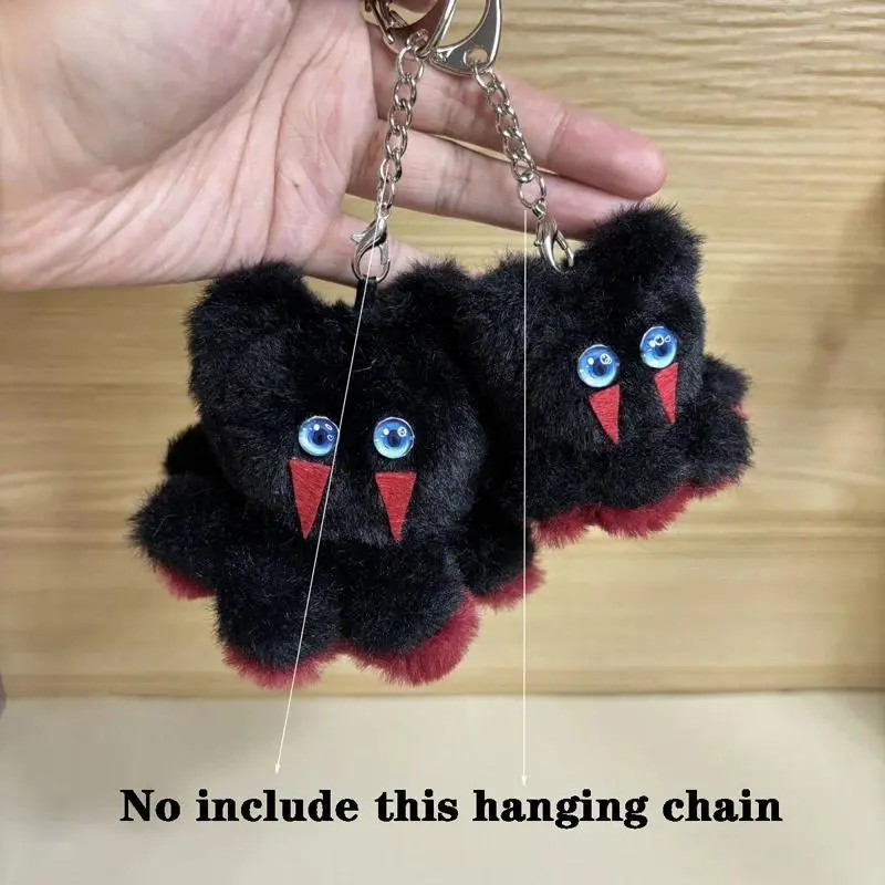 Latest 12cm Blue Eyes Red Tear COD Anime Game Call of Duty Ghost Octopus Konig Plush Toy Keychain Plushie Doll Bag Pendant Decor