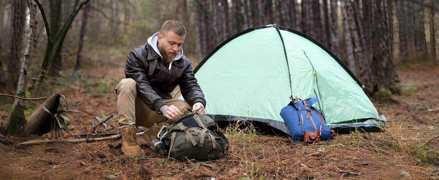 FREE SOLDIER Men's Waterproof Tactical Work Boots Lightweight Comfortable Combat Hiking Boots