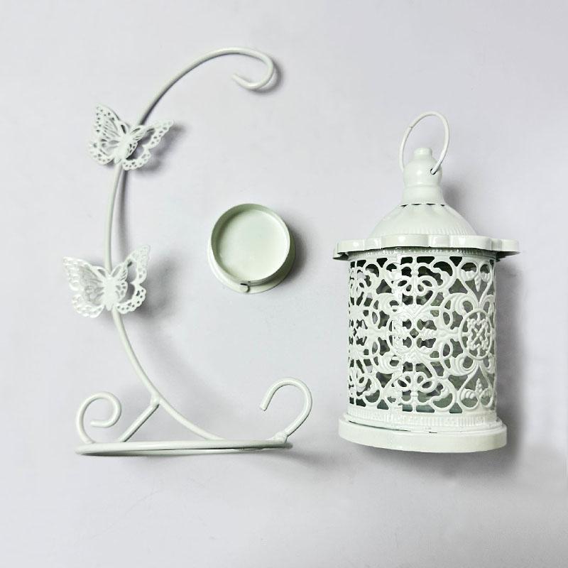 Butterfly Design Hanging Candle Holder, 1 Count Creative Retro Metal Hanging Basket Ornament, Decorative Ornament for Home Party Wedding, Room Decor