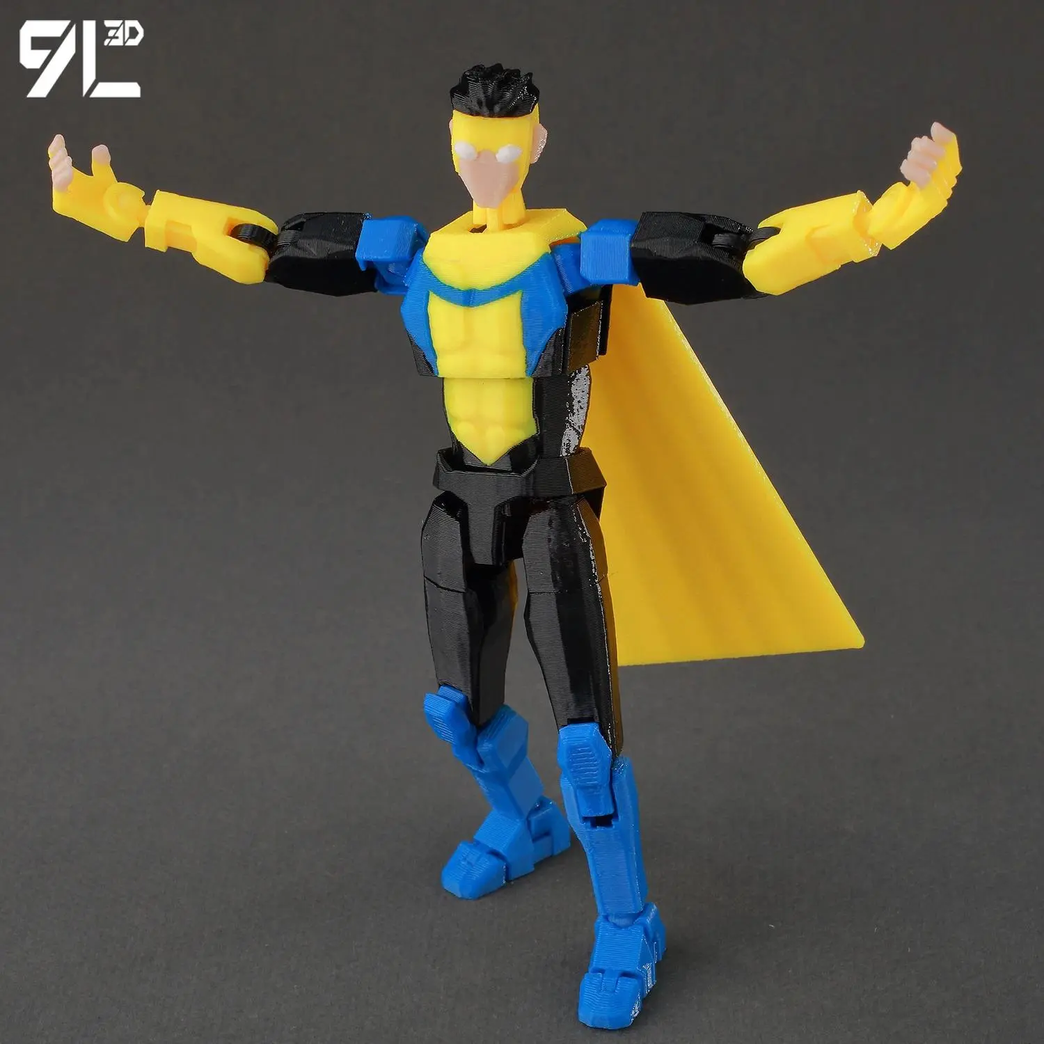 9L3D Printed Invincible Boy Mark 1.0 Titan13 T13 Dummy13 Anime Action Figure - Safe Plastic Multi-Jointed Articulating Poseable Collectible, Model Collectible Figurine for Collecting, House Decoration
