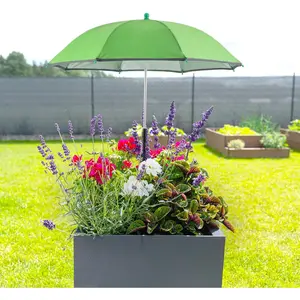 Plant Umbrellas for Outdoor Plants, UV Garden Umbrella Shade from Intense Sunlight, Adjustable Height Plant Shade Umbrella with Reflective Strip for Potted Plants, Garden Bed and Flower Pot