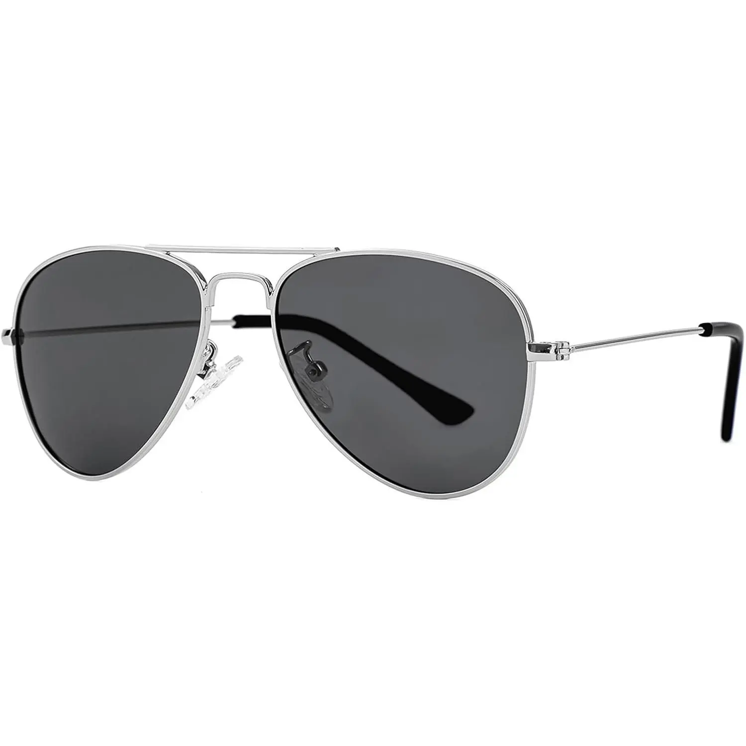 Kids Polarized Aviator Sunglasses for Little Girls Boys Juniors Teenagers, Two Sizes 50MM 52MM