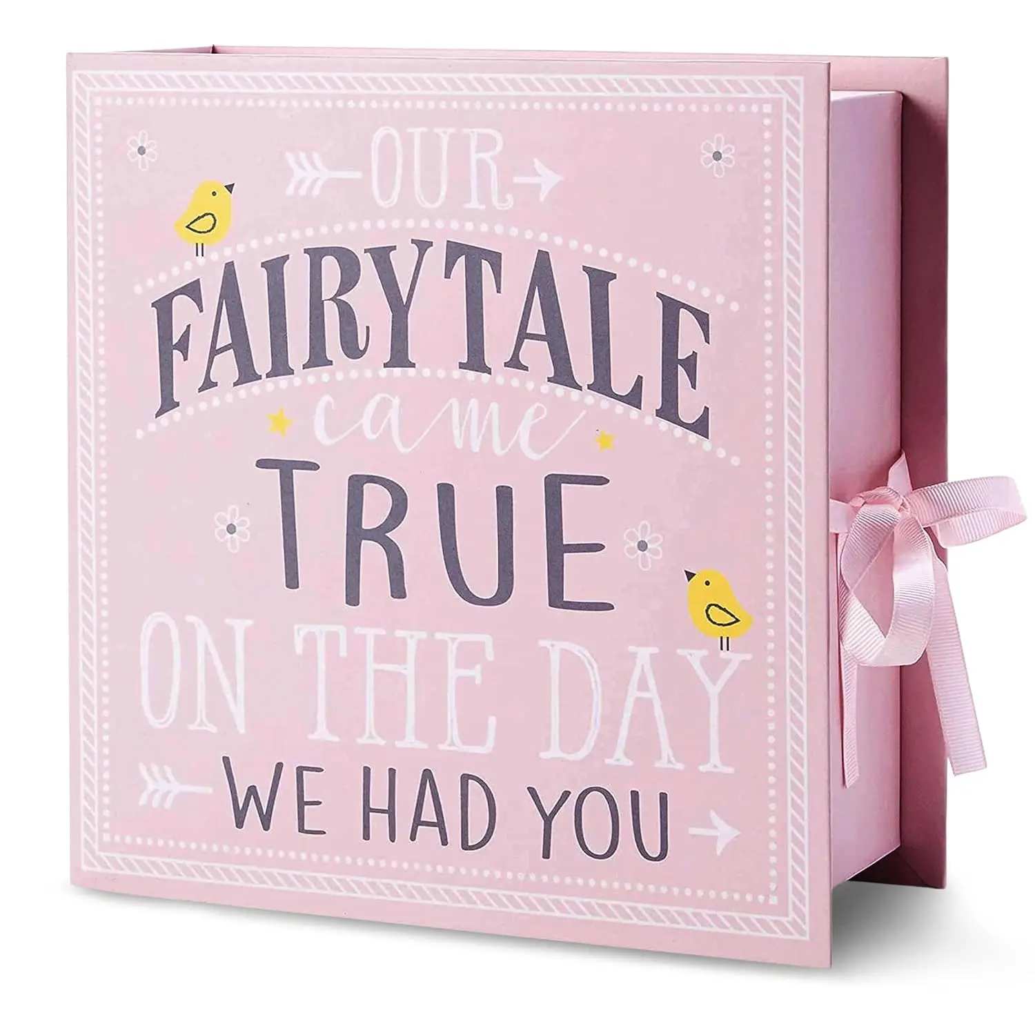 Baby Keepsake Box, Fairytale, 9 Compartments, Memory Box | Handcrafted, Lightweight Baby Keepsake Trunk, Gender-Neutral Newborn Gift for First MemoriesGift