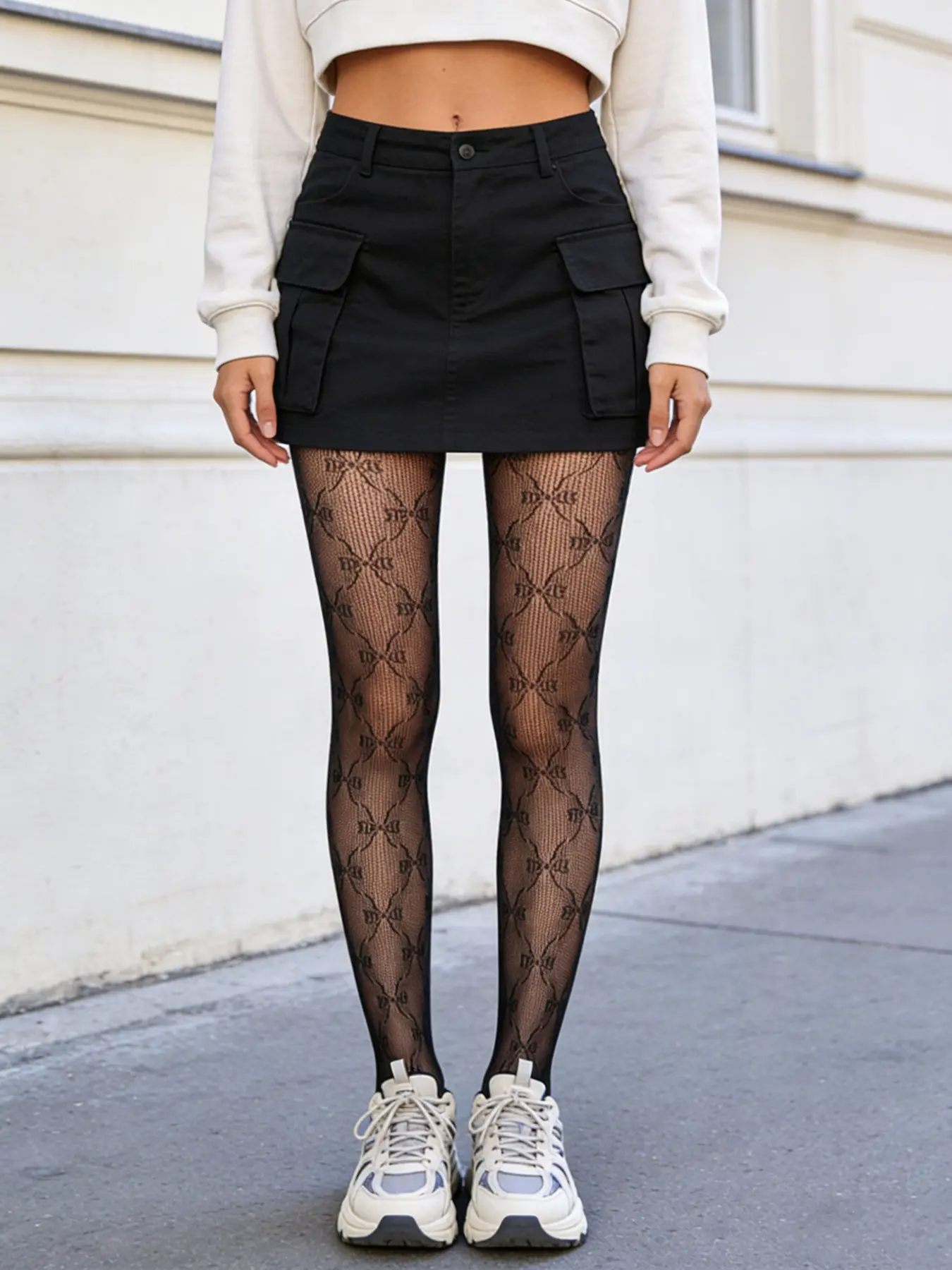 Women's Fishnet Stockings with Bow Embroidery, Sexy Style, Perfect for Dates, Anniversaries, Parties, Music Festivals