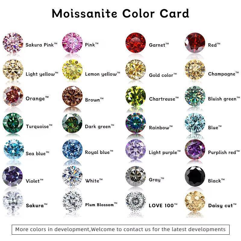 TY GRA Certified Moissanite Tennis Necklace 2/3/4/5mm Solid   Sterling Silver Diamond Tennis Necklaces for Women Man