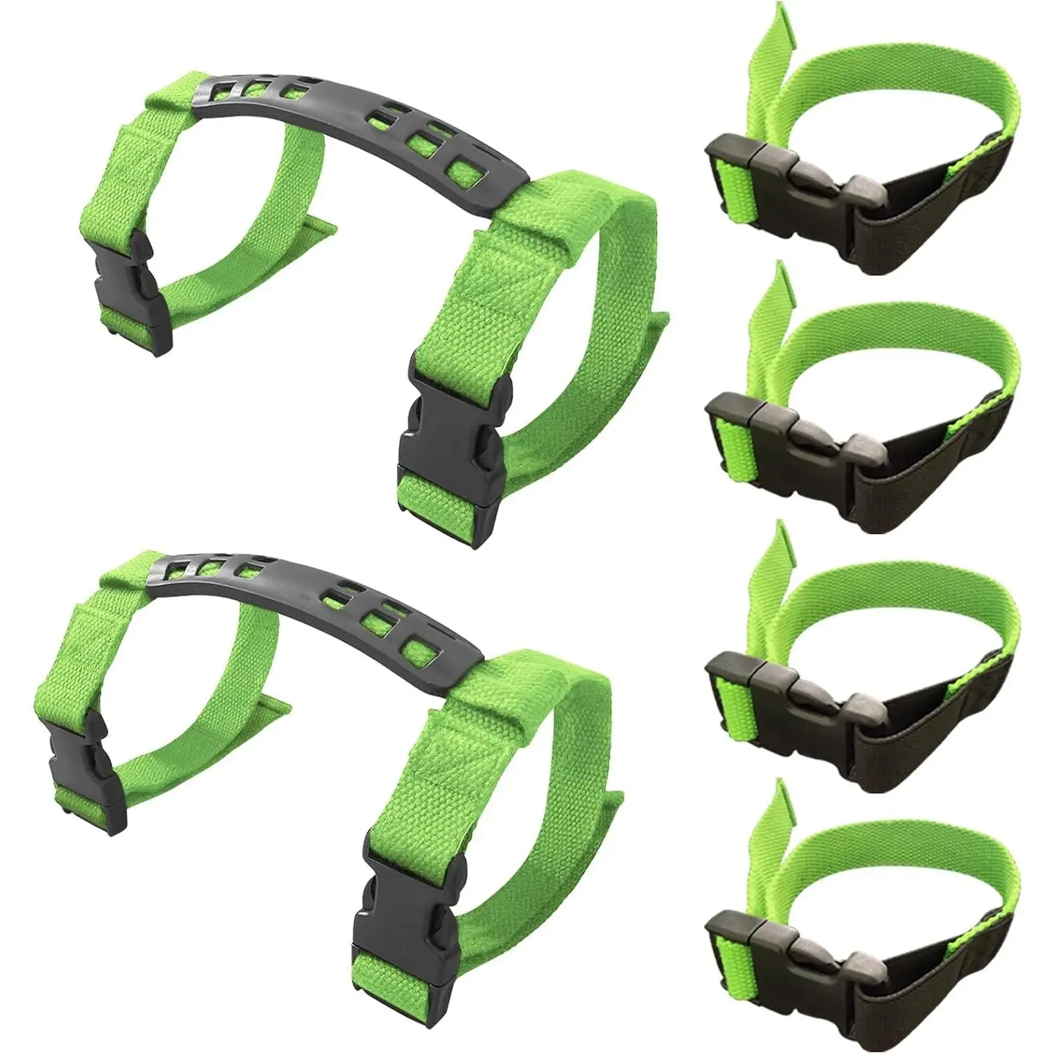Dog Playpen Easy-Carry Straps, 2-Pack (Greener), Fit 6/8/12/16 Panel Playpens, Suitable for Hand-Carried Items
