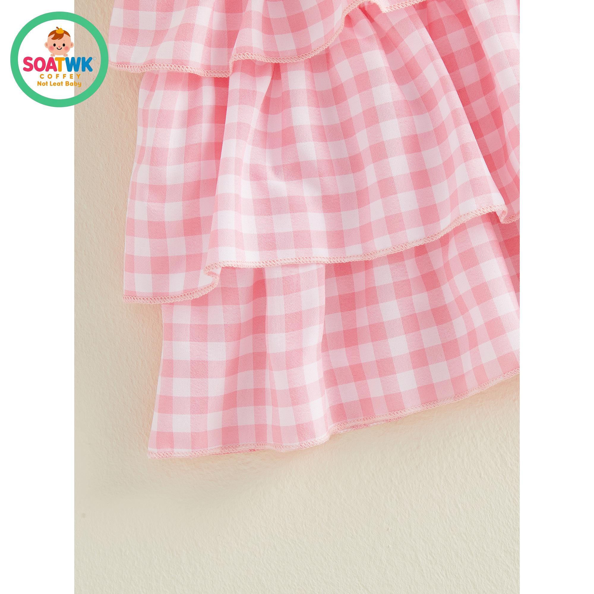 Toddler Girls Summer Dress Casual Layered Hem Plaid Print Cute Bow Sleeveless Dress for Cute Clothes Toddler Girls Summer Dress Casual Layered Hem Plaid Print Cute Bow Sleeveless Dress for Cute Clothes