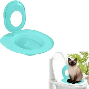Cat Toilet Training Kit – Reusable Plastic Pet Toilet Trainer with Removable System – Easy Install, Stable & Durable – Portable for Home & Pet Care – Ideal for Cats-#SummerWins#DealsForYouDays#father'sdaygift