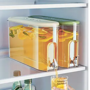 UFORU Cold Water Bottle with Faucet, High-end for Home Use, Large Capacity, Sealed Food-grade Cold Water Bottle, Essential for Summer Refrigerators (Logo is a sticker)