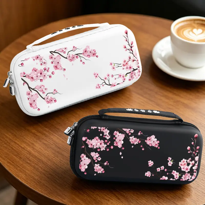 EVA Hard Shell Carrying Case for Switch Switch OLED Portable Travel Protective Bag Shockproof Pressure Resistant Anti Scratch Wear Resistant Soft Liner Holds Console 10 Game Cards and Accessories Large Capacity Multi Compartment Storage Bag