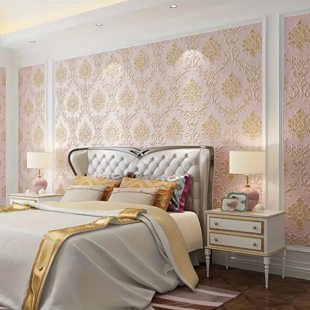 3D Self-Adhesive Wallpaper Roll, European Style 3D Wall Decal, Bedroom & Living Room Decor, TV Background Wall Sticker, Easy Peel & Stick
