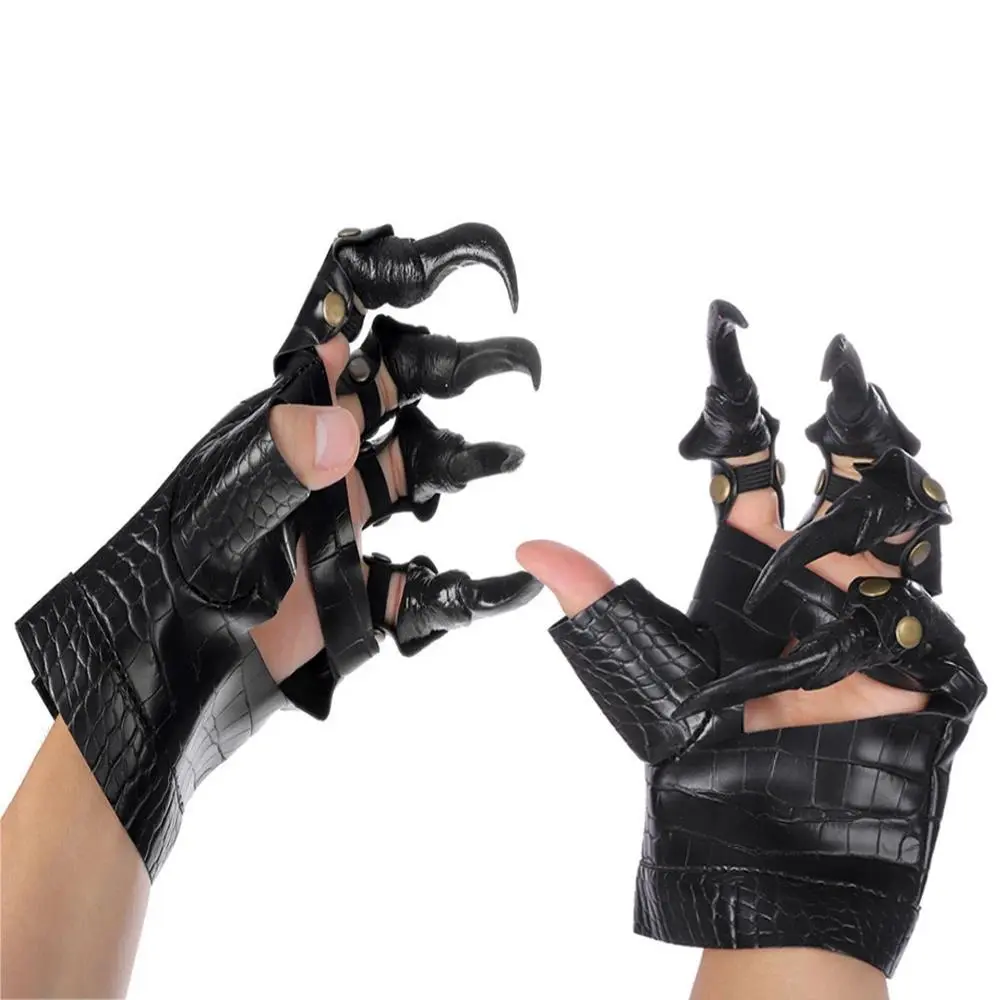 Dragon Claw Halloween Long Nail Glove Medieval Witch Vampire Zombie Cosplay Scary Props Gothic Gloves Devil Finger Armor Cover
