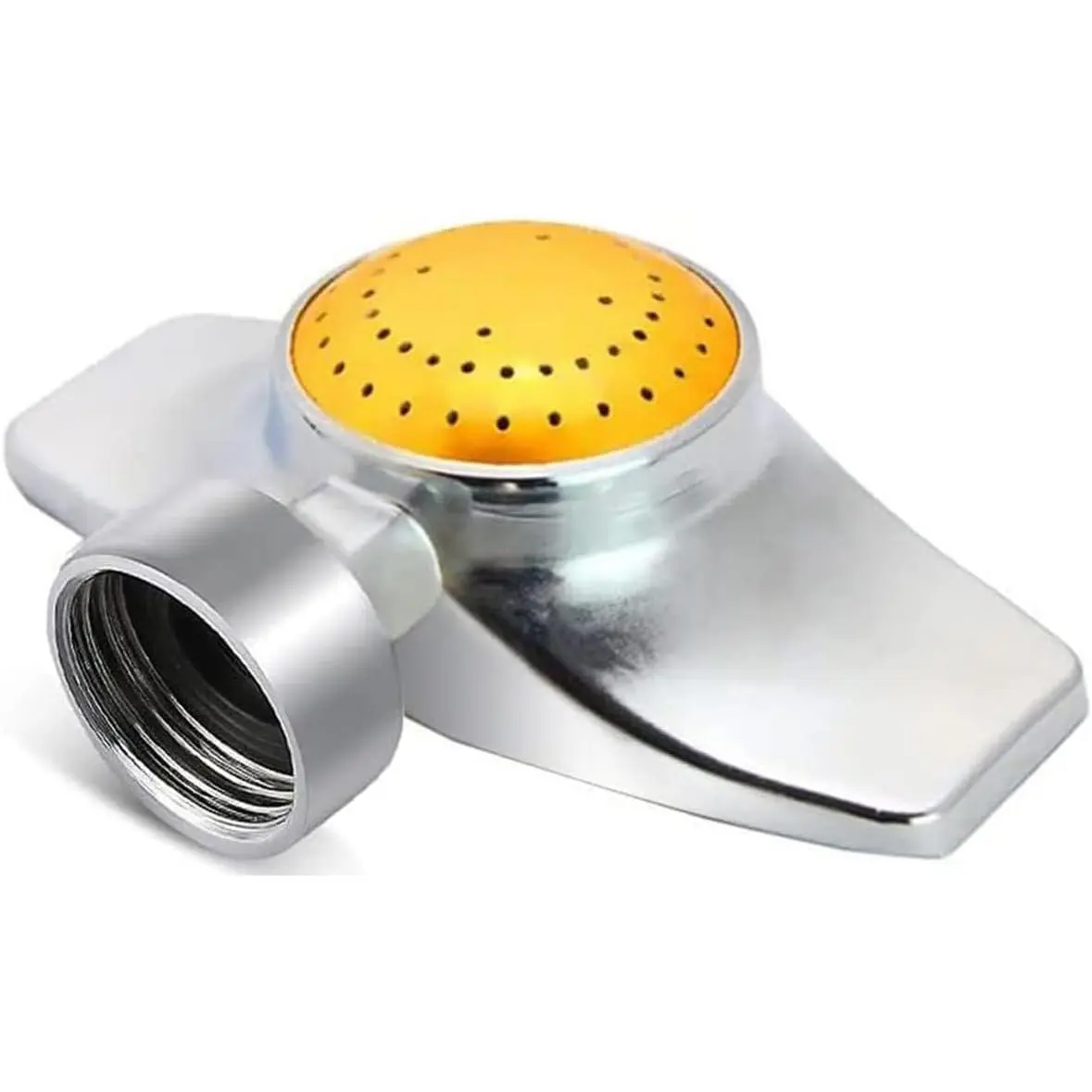 360  Metal Spot Sprinkler,Small Sprinkler Garden for Small Areas Lawn Sprinklers for Yard Circle  with Gentle Water Flow Garden Watering (2, Yellow)