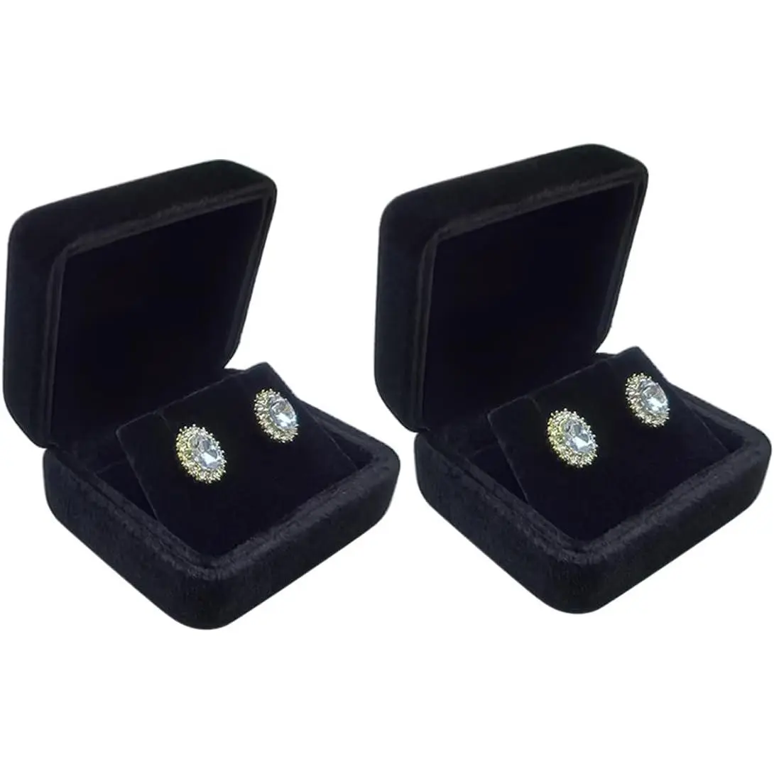 2 count  Earring Box,Stud Earring Case,  Box | for Proposal,Engagement,Wedding,Anniversary and Birthday