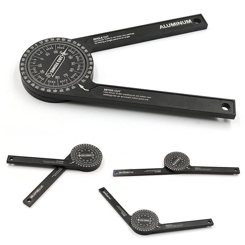 Pro-Grade 360° Miter Saw Protractor – High-Precision Angle Finder for Carpenters, Plumbers & Building Trades