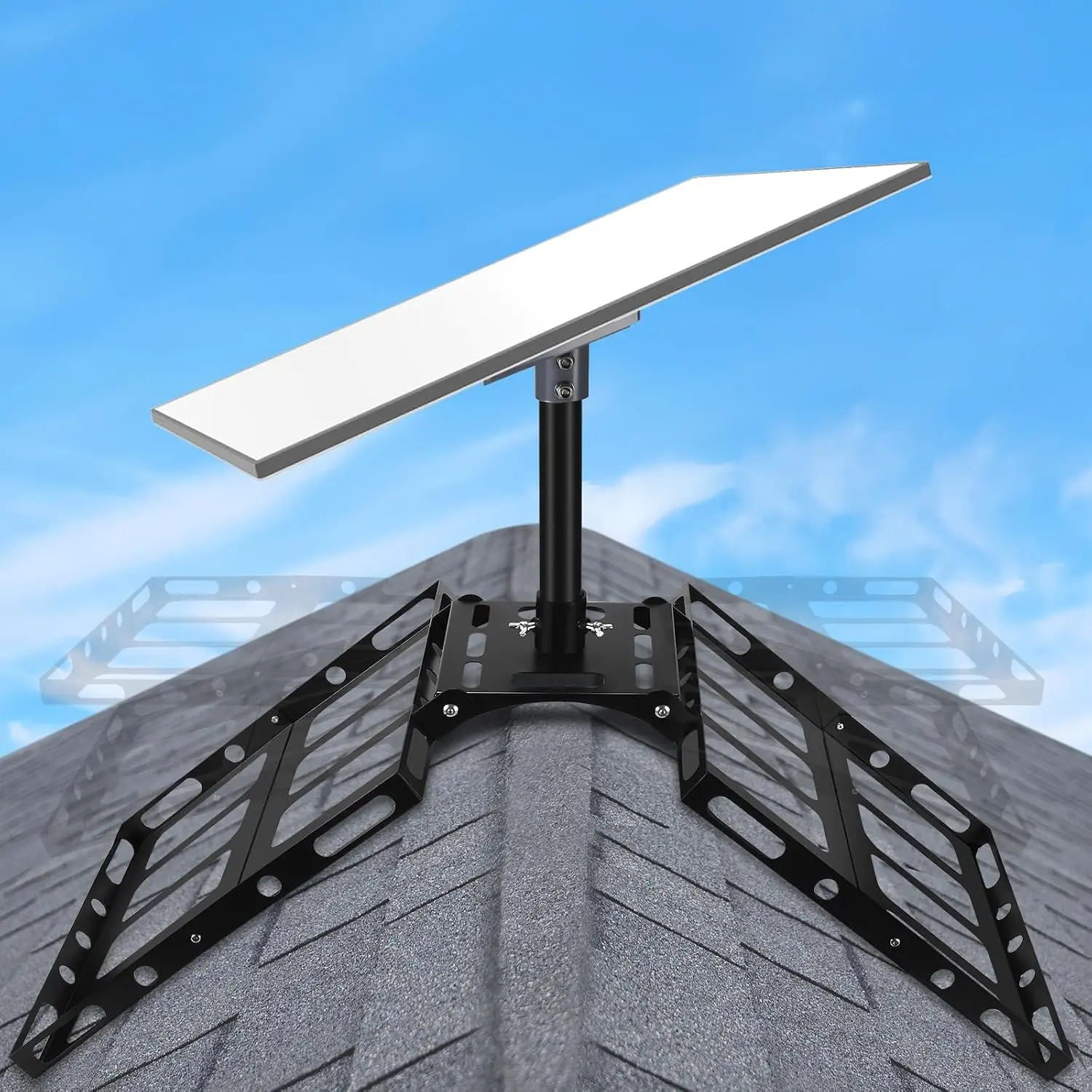 Gen 3 Starlink Roof Mount, Starlink Roof Ridge Mount for Starlink Standard 4/4X/Gen 3, Adjustable Angle Starlink Mounting Kit, No Drilling Required