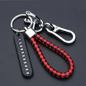 Never Lose Your Keys Again - Anti-Lost Keychain Pendant with Phone Number Strip