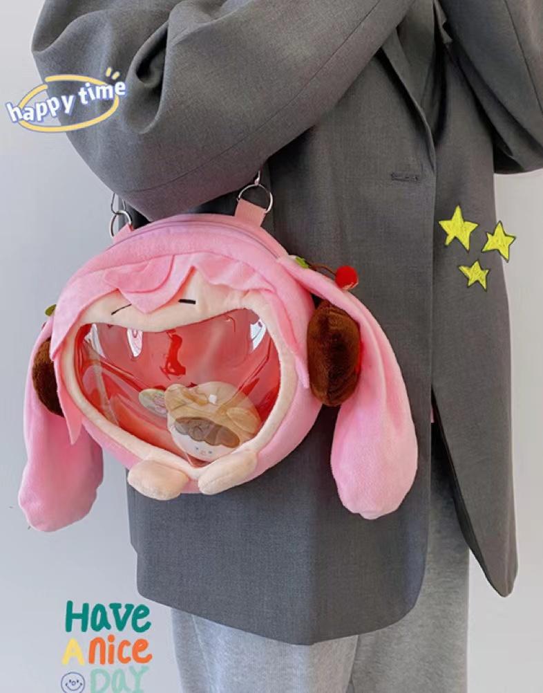 Y2k Japanese Cartoon Plush Backpack Kawaii Harajuku Anime Ita Bag Student Schoolbag Women Shoulder Bag New Girl Cosplay Knapsack