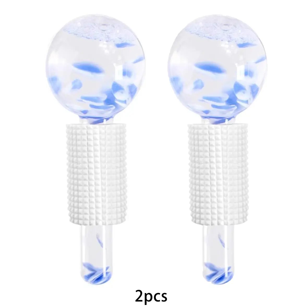 Glass Facial Ice Globes Cooling Massage Balls, Reusable Ice Roller Globes for Skin Depuffing, Anti-Aging, Calming Sensitive Skin Spa Face Care Tool, Face Tools