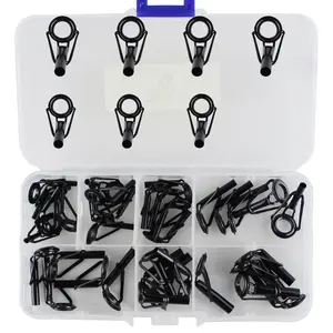 35pcs Stainless Steel Fishing Reel Rings, Durable Line Guides for Rods, High-Quality Top Rings for Enhanced Performance