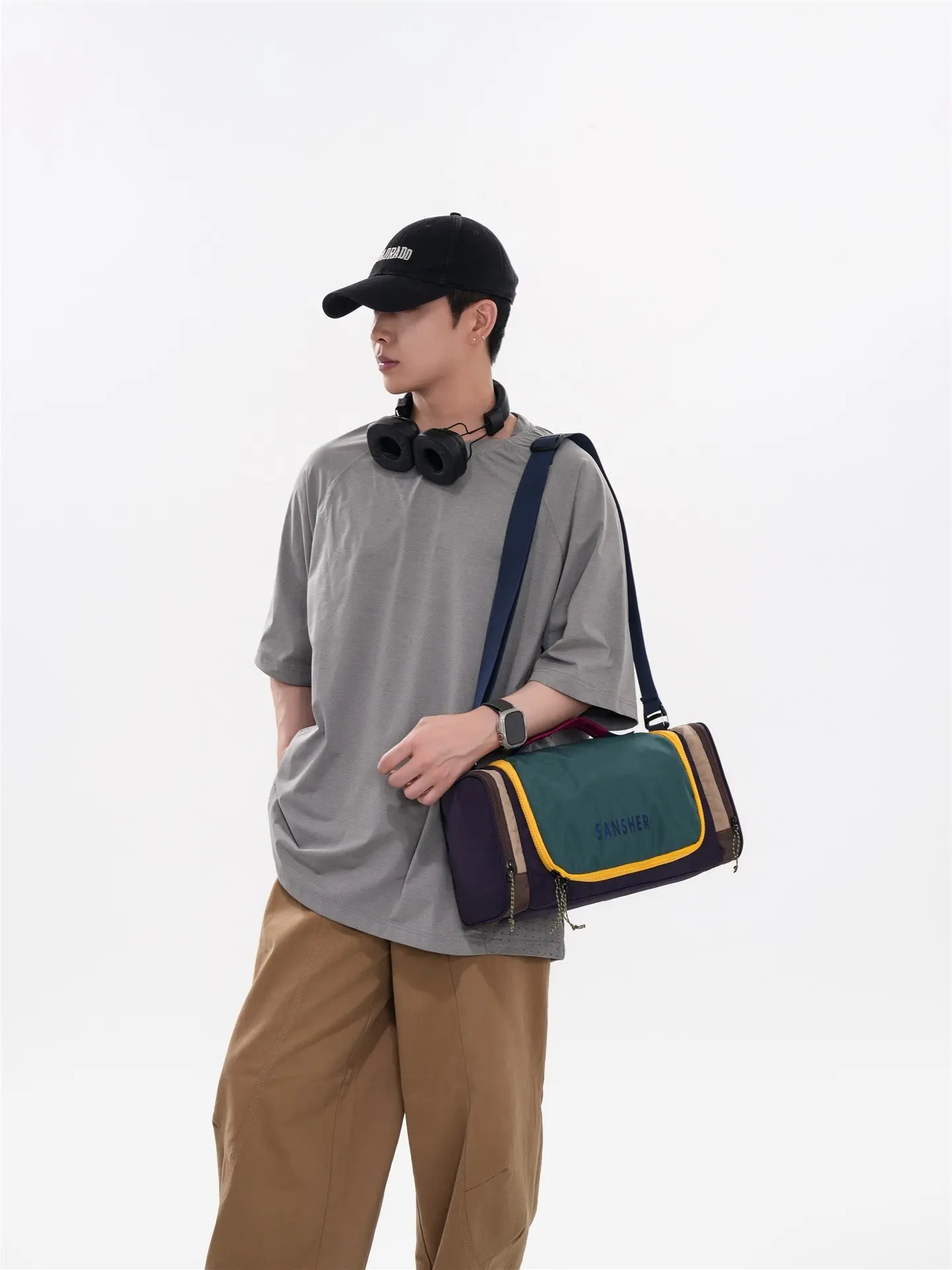 Unisex Crossbody Bag, Small & Large Sizes, Outdoor Sports Commute Leisure, Multi-Layer Shoulder Bag, Lightweight Storage Backpack