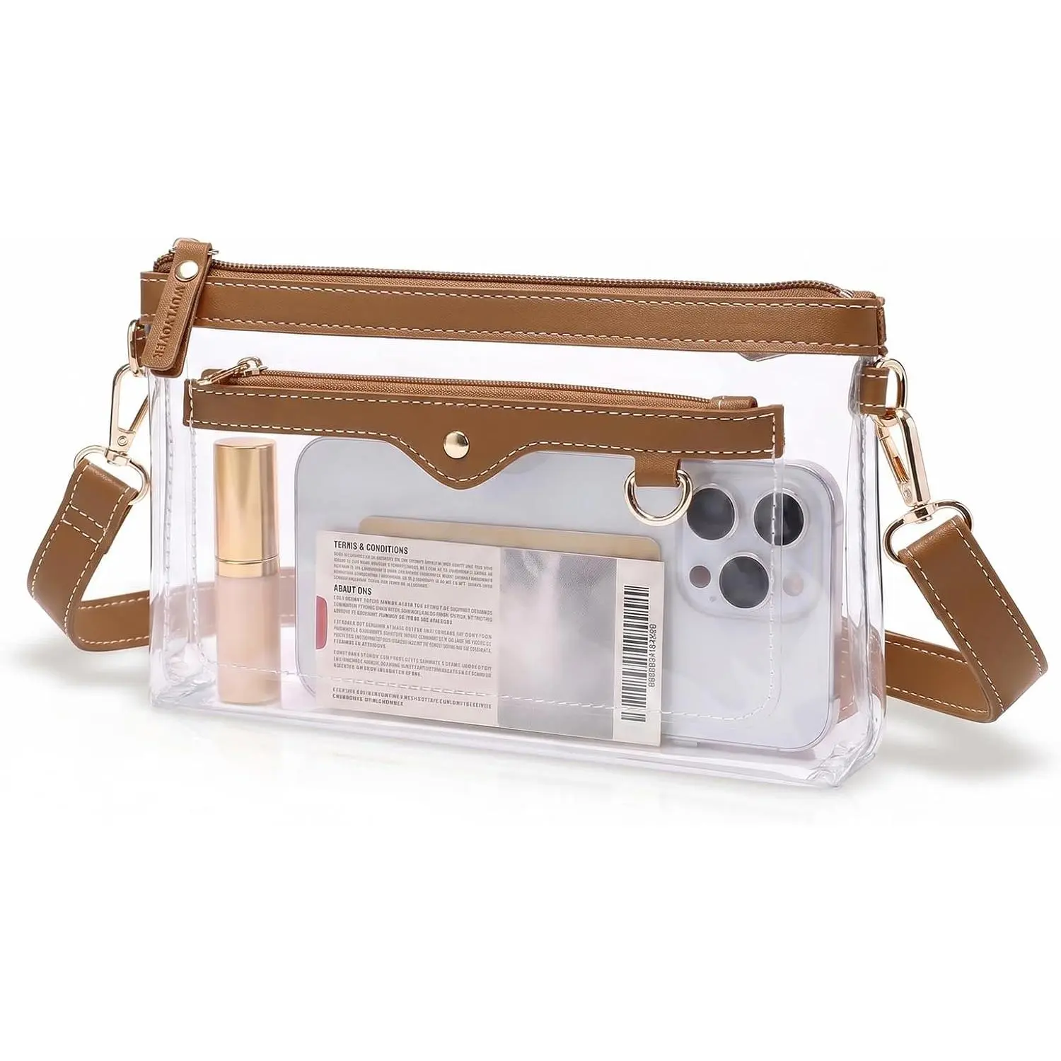 Small Clear Bag for Stadium Events, Stadium Approved Clear Purse for Women,