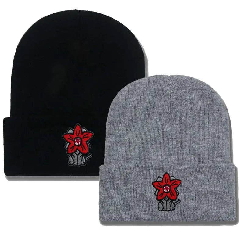 The ultimate subtle merch for sci-fi fans!  Cute monster embroidered beanie. Get ready for your next binge-watching session!