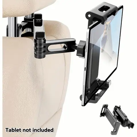 Car Headrest Tablet Holder, Universal Behind Car Back Seat Mount, Cell Phone Car Mount, Multifunctional Car Internal Accessories Compatible with Mobile Phones & Tablets for Women & Men, Car Phone Holders, Phone Holders for Your Car