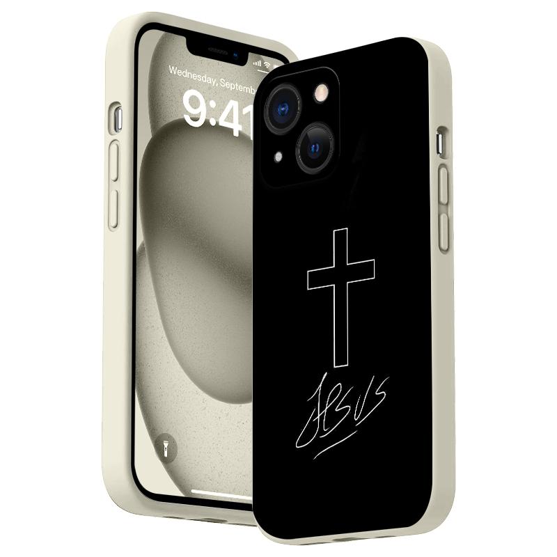 Minimalist Cross Pattern Straight Edge Phone Case for iPhone 17 16 15 14 Pro Max 13 12 11 XR XS Air Plus Shockproof Full Camera Protection Durable slim Silicone Cover Minimalist Cross Pattern Straight Edge Phone Case for iPhone 17 16 15 14 Pro Max 13 12 11 XR XS Air Plus Shockproof Full Camera Protection Durable slim Silicone Cover
