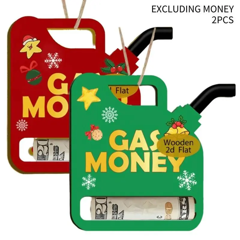 Funny Christmas gifts for couples, wooden wallets with a “gas money” theme, Thanksgiving, and New Year, humorous prank gifts, Party Gifts