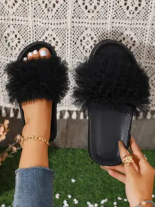 2026 New Floral Eva Slippers, Ultra-Light Textile Upper, Casual Less-Than-Ankle Design, Spring & Fall Wear, Home & Outdoors Use