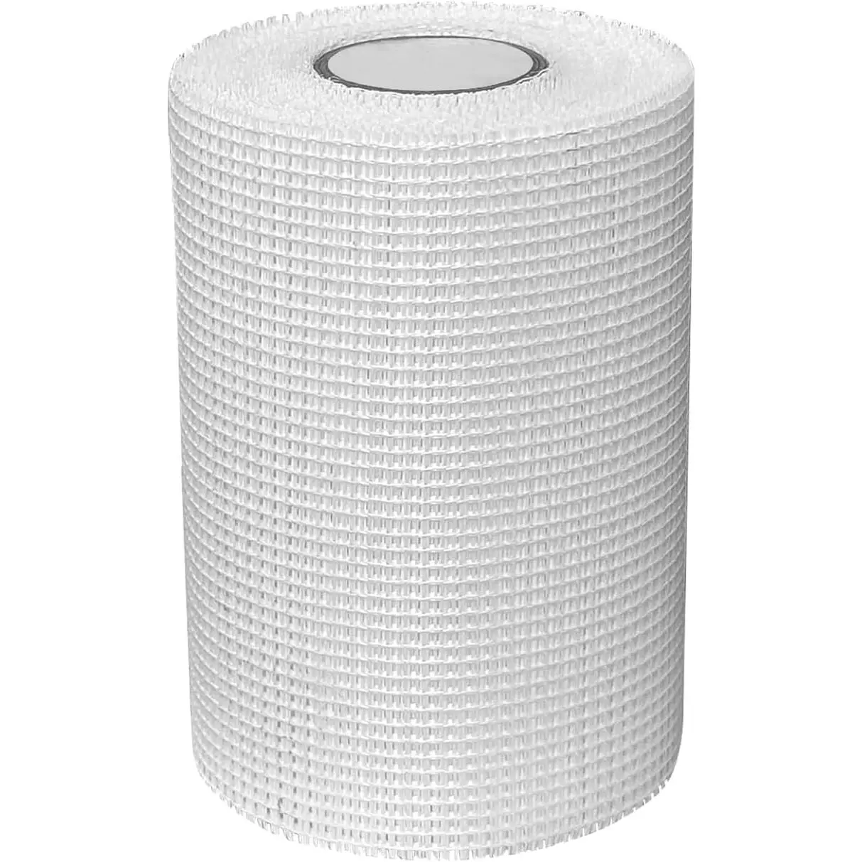 Self-Adhesive Fiberglass (Glass Fiber) Drywall Mesh Tape Roll, 6in x 90ft Size, 8-Mesh Repositionable Tape for Gypsum Surfaces, Wall Crack, Seam & Patch Hole Repair