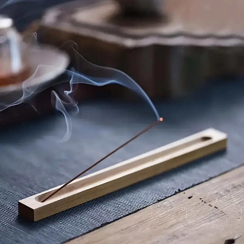 1pc.2pcs.3pcs. Bamboo Incense Holder, Bamboo Incense Stick Holder, Bamboo Incense Box, Stick Incense Holder, Handmade Incense Holder, for Meditation And Relaxation, Home Decoration, Suitable for Camping, Garden, Courtyard
