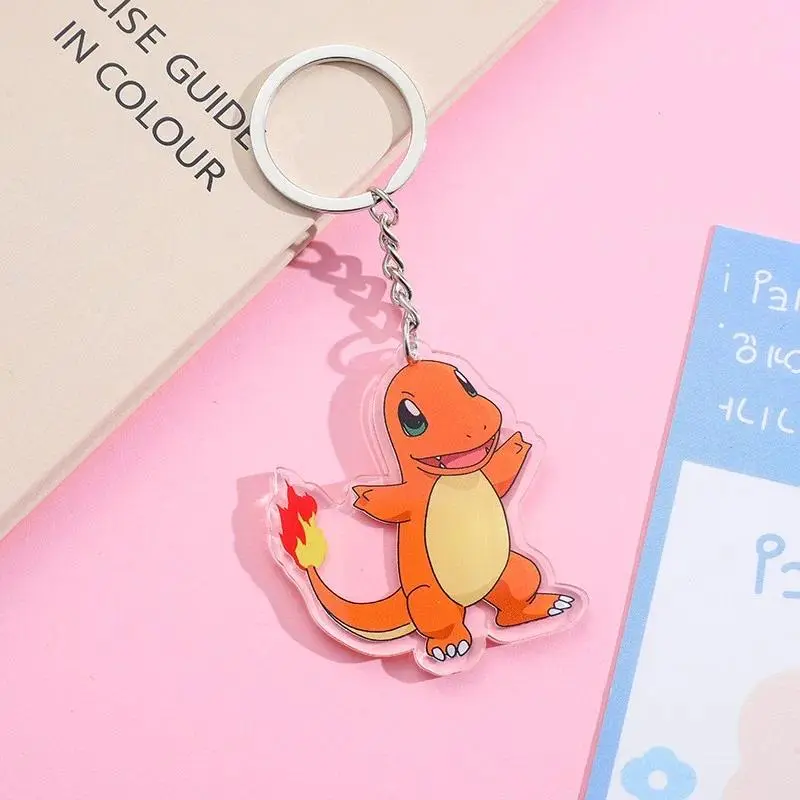 1/21Pcs Pokémon Pikachu Bulbasaur Jigglypuff Acrylic Keychain Backpack Pendant Bag Charms Accessories Decoration Holiday Gifts