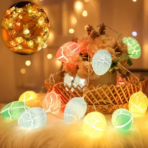 Easter Hatching Egg LED String Lights, Rabbit Chick Decorations, Room Spring Festival Party Setup, 2026 Easter Decoration