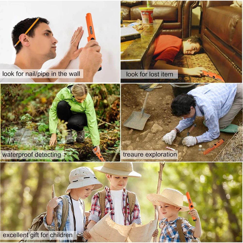Portable Metal Detector, 360 Degree Scanning Handheld Precision Locator, Outdoor Portable Metal Detector, Suitable for Various Environmental Detection Needs, Metal Detector Pinpointer