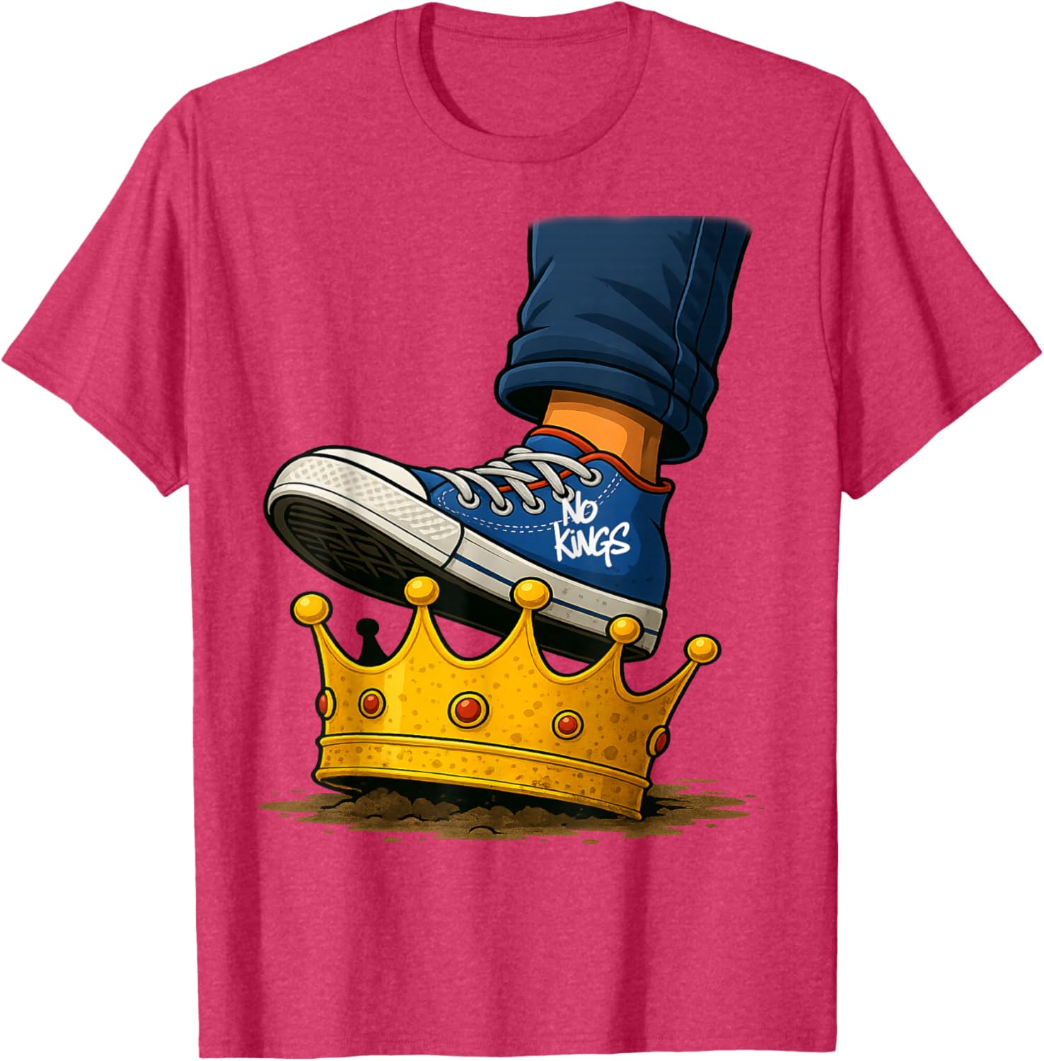 No Kings Shoe On Crown T-Shirt