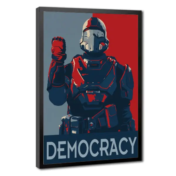 Helldivers 2 Military Wall Poster - Average Helldivers 2 Experience Themed Wall Picture Decor, Home Room Accessories for Game Room Decoration, Cool Room Decor, Tactical