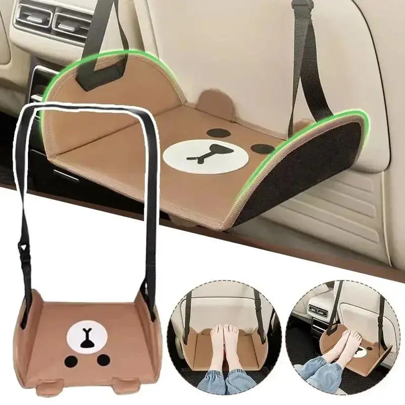 Adjustable Car Seat Foot Hammock Portable Hanging Foot Rest for Travel Car Interior