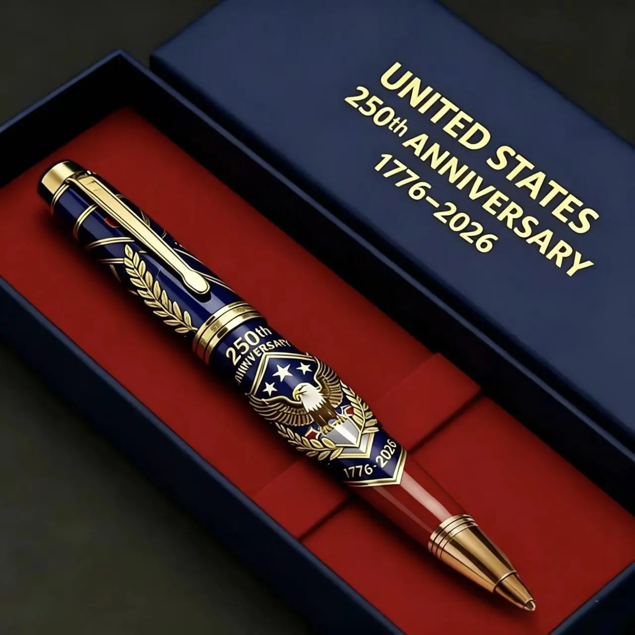 Patriot Liquid Ballpoint Pen, Usa Independence 250th Anniversary Memorial Pen, Includes 0.07oz Ink, Friend Gift, Multicolor Options, Patriotic, Commemorative