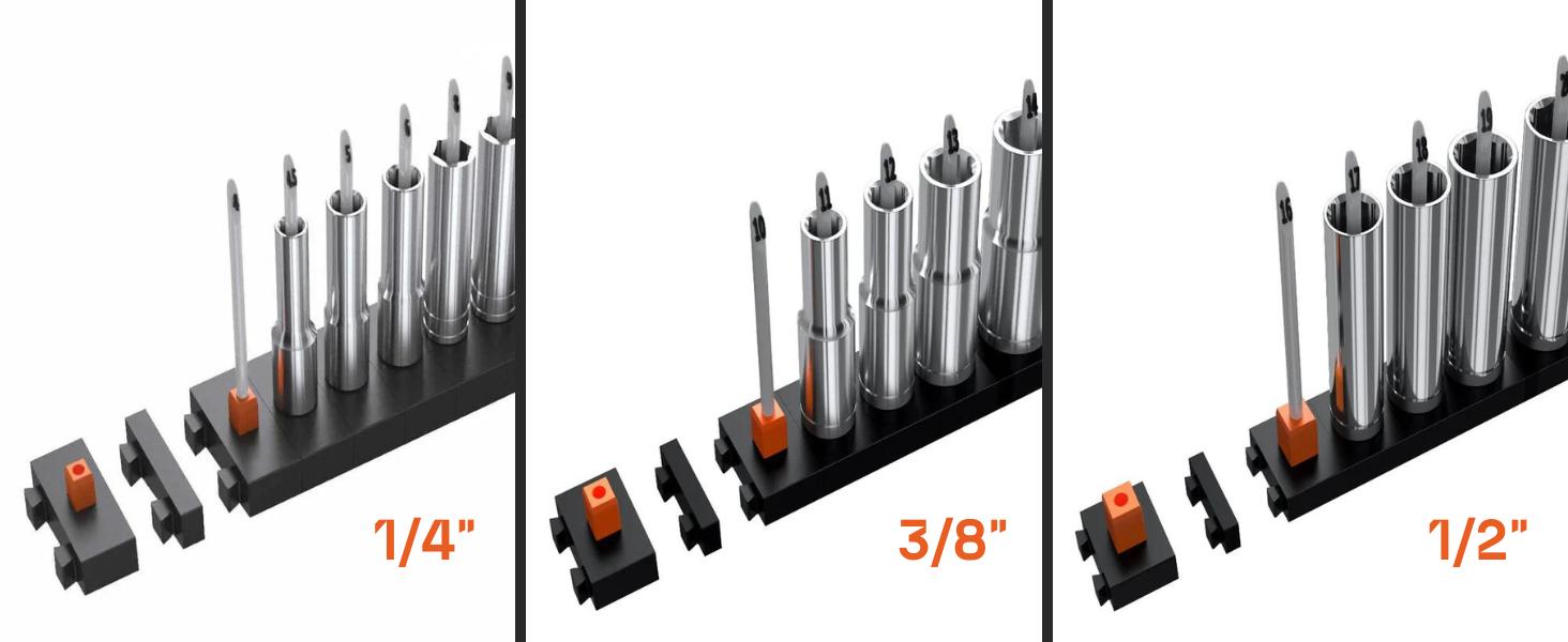 ToolBox Widget Plier Organizer Pro Series 4.0 – Magnetic Plier Holders for Tool Drawer Storage – Modular Toolbox Organizer System for Professional and DIY Mechanics - 1 Pack, 12 Holders