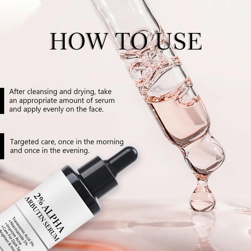 Alpha Arbutin Serum 2%, Brightening & Spot Treatment, Dark Spot Corrector, Hydrating Moisturizer, Suitable for Sensitive Skin, Deep Cleansing Formula